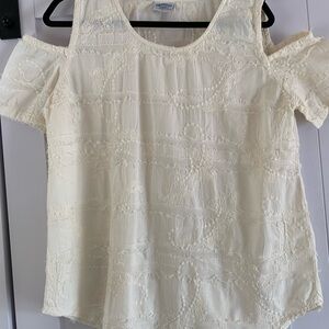 Cottonseed Cold Shoulder Boho Top 🤍